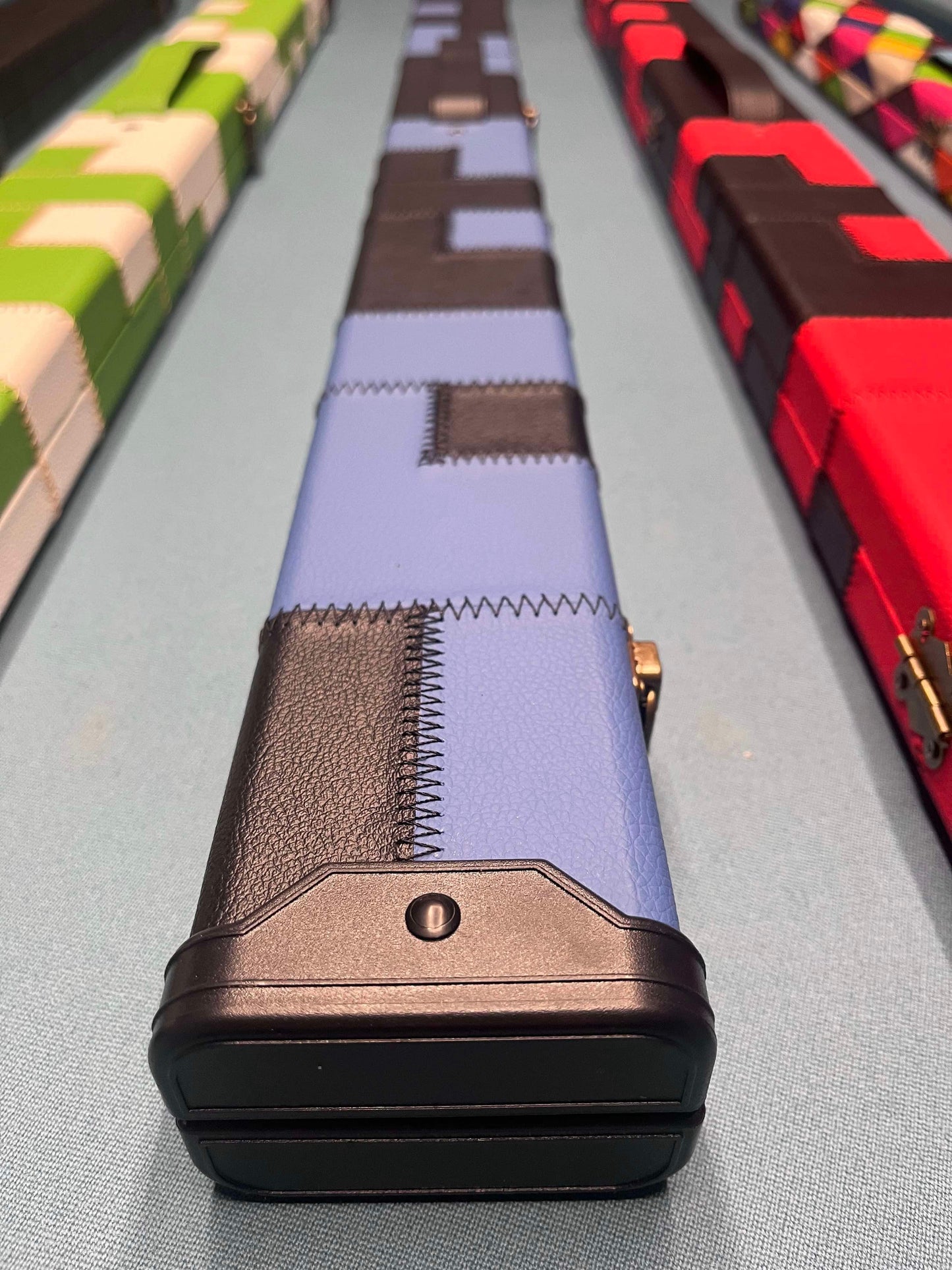 3/4 Blue and Black Cue Case