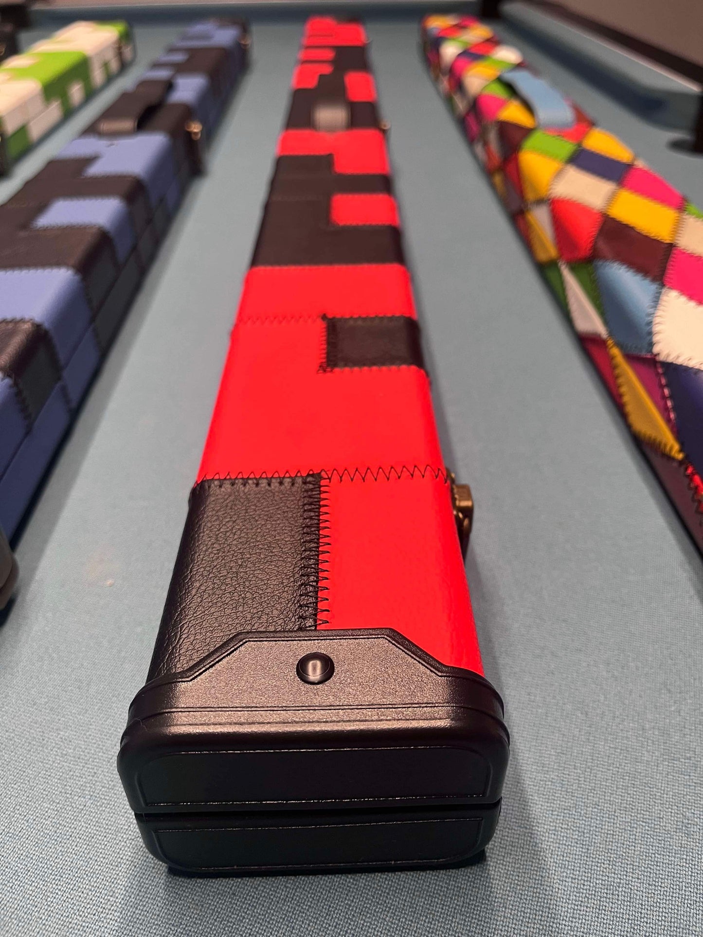 3/4 Red and Black Cue Case