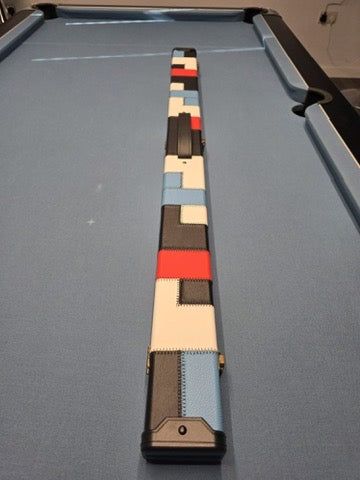 3/4 Black, White. Blue and Red case