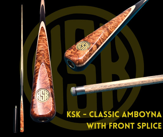 KSK Classic Amboyna with front Splice - One Piece Cue
