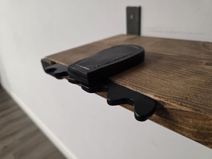 Folding portable cue rack
